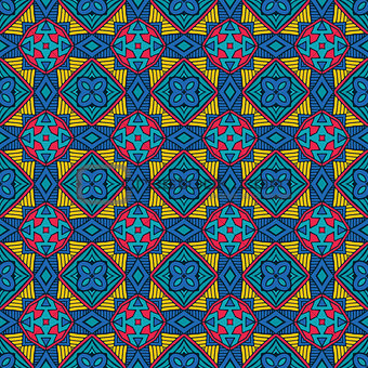 abstract blue square tile geometric pattern