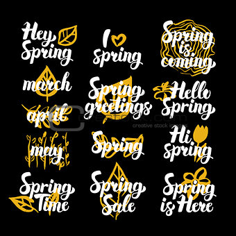 Spring Time Hand Drawn Quotes