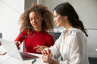 Female University Student Working One To One With Tutor