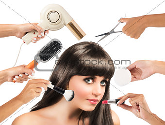 Hair style and make-up