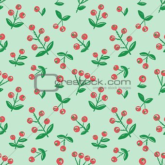 Seamless berry background
