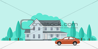 house and car