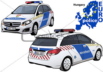 Hungary Police Car