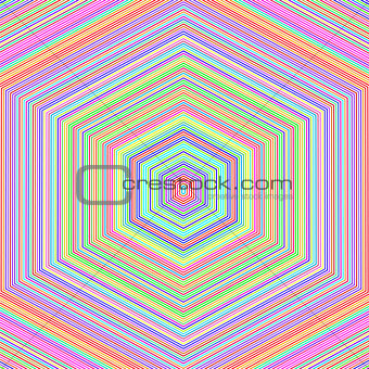 Abstract Colorful Hexagonal Background