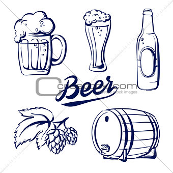 icon set beer