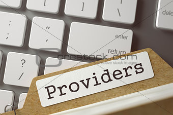 File Card Providers. 3d.