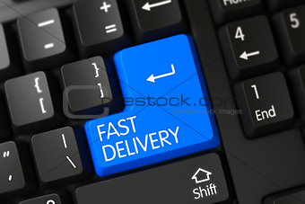 Fast Delivery - Modern Keypad. 3d.