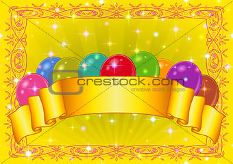 Holiday Background with Balloons