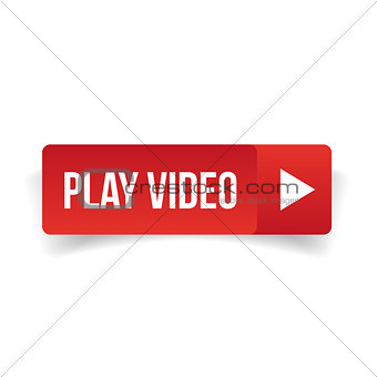 Play video button red vector
