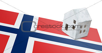 Small house on a flag - Norway