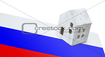 Small house on a flag - Russia