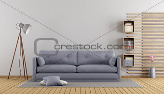 Minimalist lilac living room