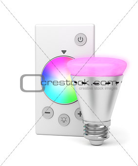 LED light bulb and remote control 