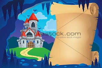 Parchment in fairy tale cave image 1