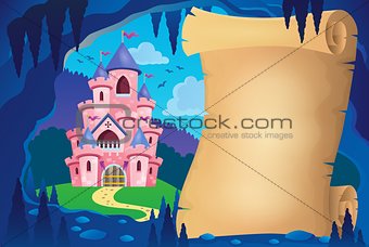 Parchment in fairy tale cave image 2