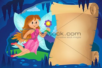 Parchment in fairy tale cave image 3