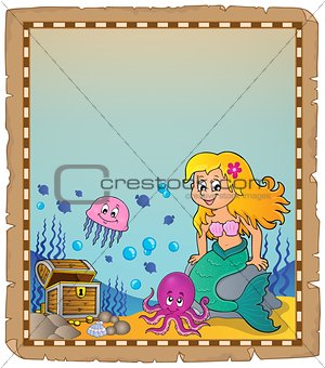 Parchment with mermaid topic 2