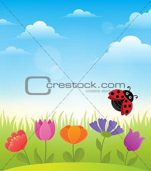 Spring topic background 7