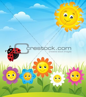 Spring topic background 8