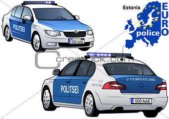 Estonia Police Car