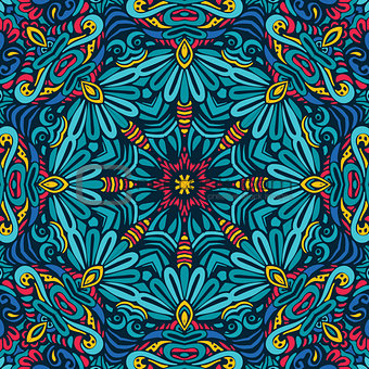 Abstract Festive geometric mandala pattern