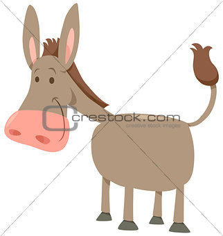 cartoon donkey farm animal