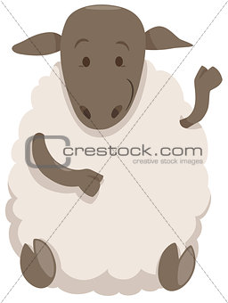sheep cartoon farm animal