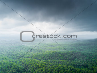 Mountain Range During A Storm