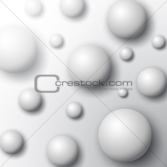Abstract spheres background