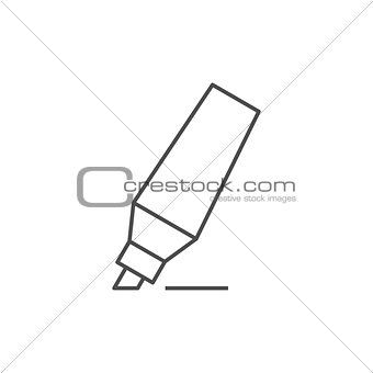 Marker pen outline icon