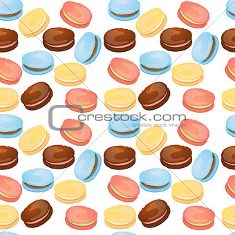 Appetizing pattern with macaroons