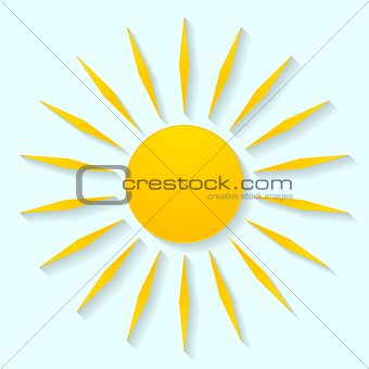 Vector sun icon graphic design