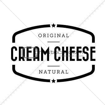 Cream Cheese vintage stamp