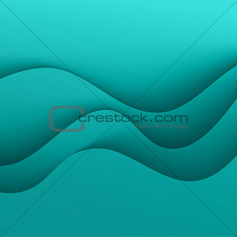 Blue vector Template Abstract background with curves lines and shadow. For flyer, brochure, booklet,  websites design