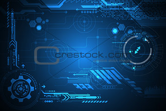 Vector abstract background technology innovation of the future.