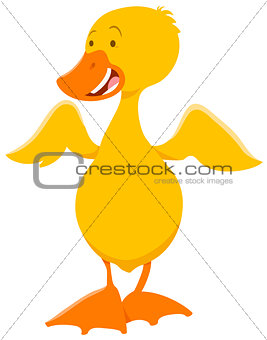 cute duckling animal character