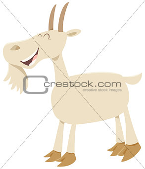 happy goat animal character