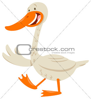 cute goose animal character