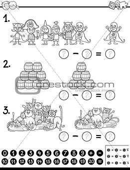 mathematical game coloring page