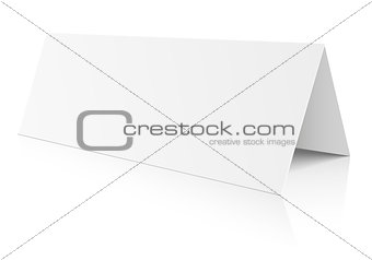 Blank Table Paper Card