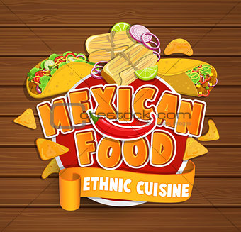 Mexican food logo.