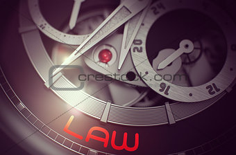 Law on Men Watch Mechanism. 3D.