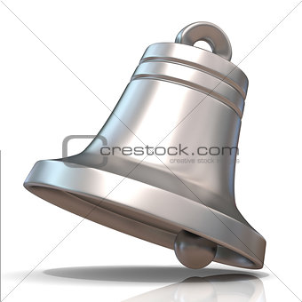 Silver Christmas bell