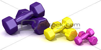 Colorful weights