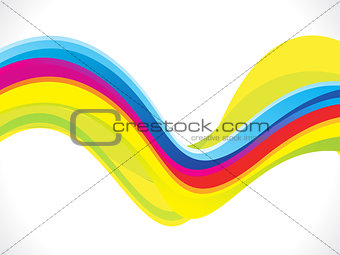 abstract artistic colorful line wave background
