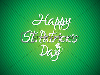 abstract artistic st patrick text
