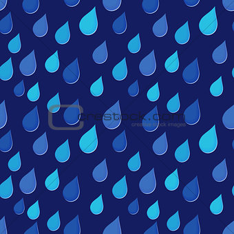 Rain drops falling obliquely seamless background