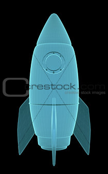 X-Ray Image Of Rocket Space Ship