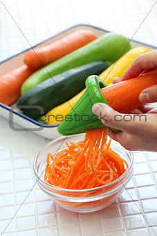 healthy diet vegetable noodles salad