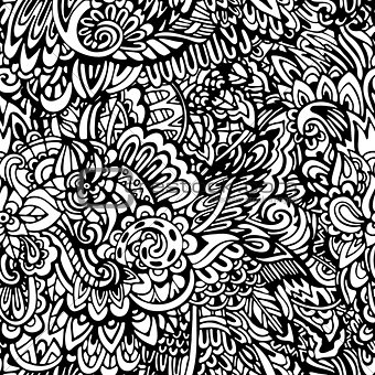 coloring page seamless pattern